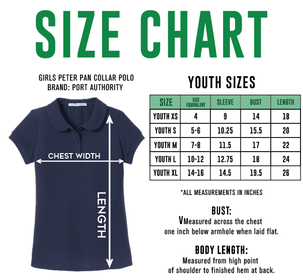 Girls' Peter Pan Polo - Navy