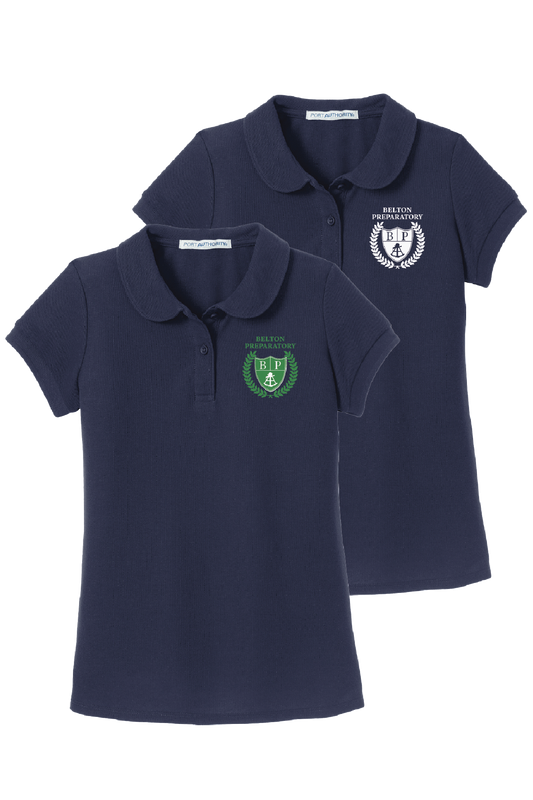 Girls' Peter Pan Polo - Navy