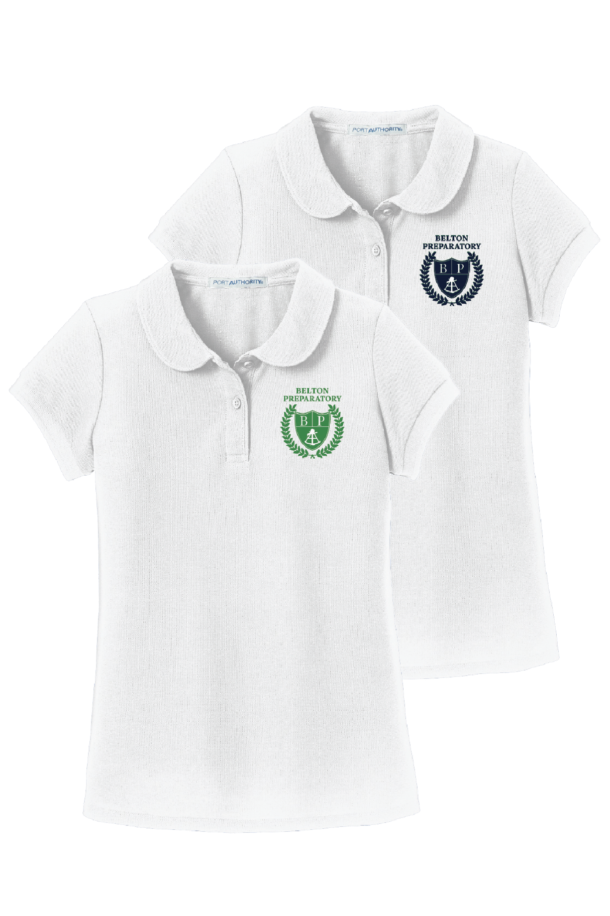 Girls' Peter Pan Polo - White